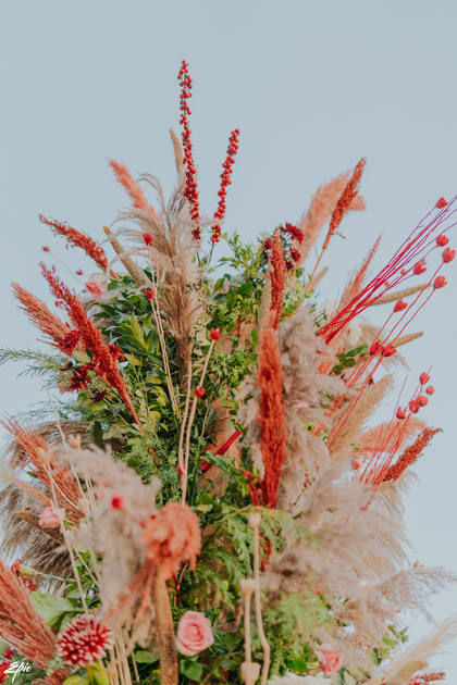 Floral detail — Anand Karaj decor — Alila Diwa Goa